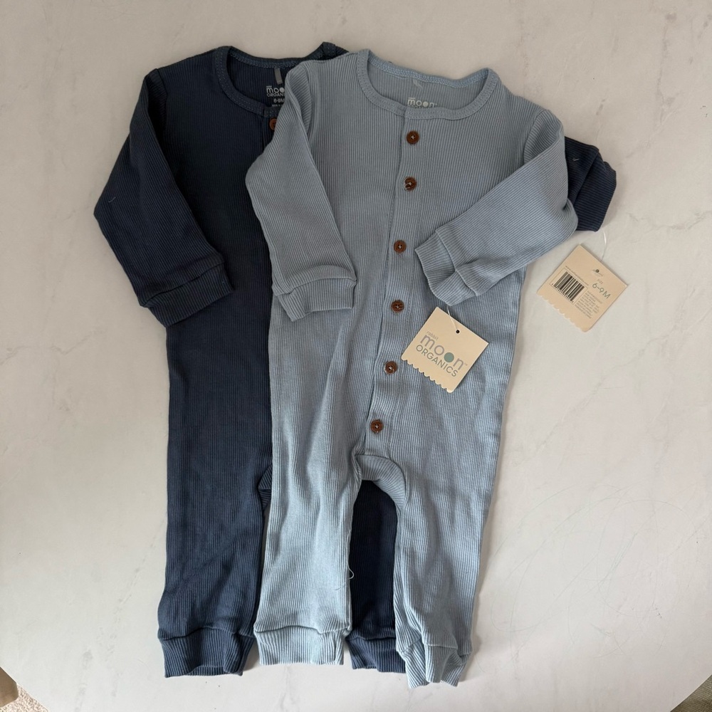 NWT Rabbit Moon Organic Cotton Onesie Bundle
